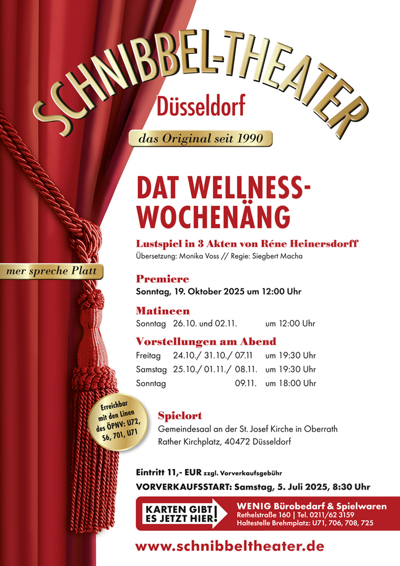 Schnibbeltheater 2025 Plakat Spielzeit 2025